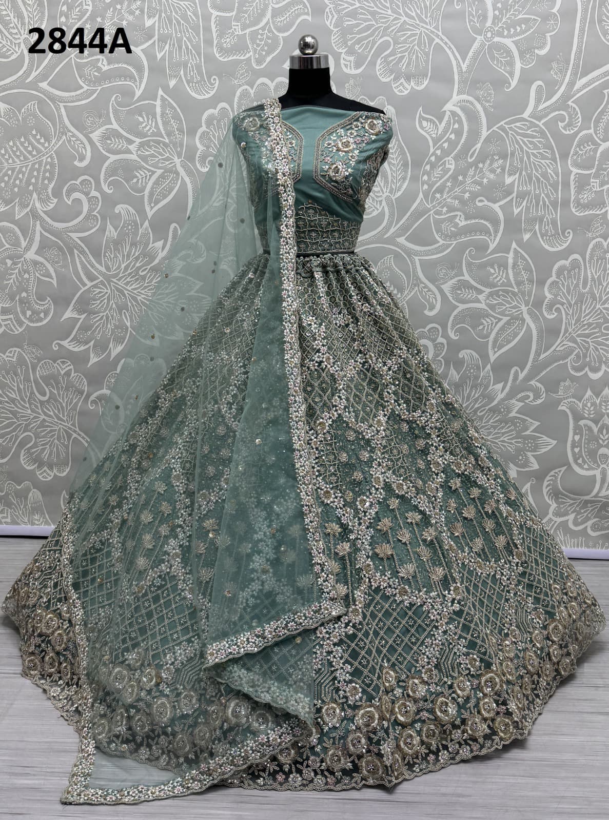 Classy Bridal Net Lehenga Choli