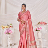 Sumitra Majestic Dyed Sequence Lining Saree