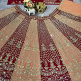 Beautiful Flared Embroidered Lehenga
