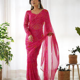 Soft Chiffon Ready To Wear Light Weight Saree