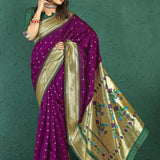 Elegance Pithani Soft SIlk Saree