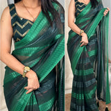 Striped Apsara Georgette Saree