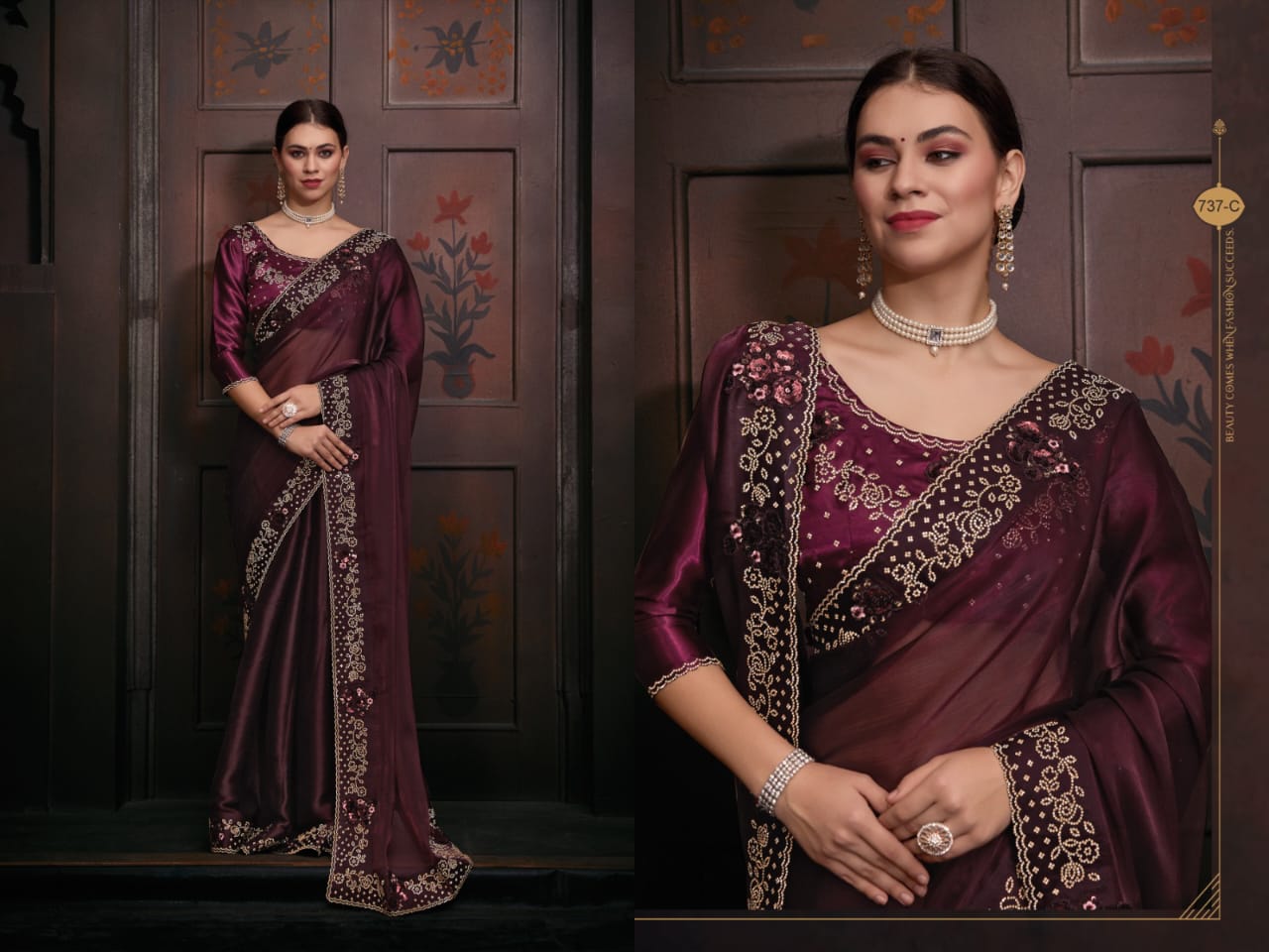 Burberry Stin Silk Saree