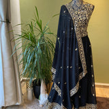 Black Festival Lehenga