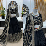 Black Party Lehenga