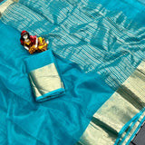 Exclusivel Pure Soft Oranza Silk Saree