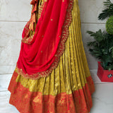 Attractive Kanjuvaram Silk Lehenga