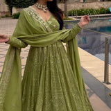 Designer Partywear Anarkali Gown