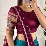 Traditional Kanjivaram Silk Lehenga