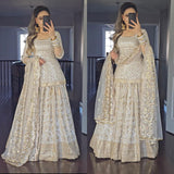 White Wedding Top Lehenga