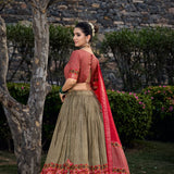 Glamour Tussar Silk Lehenga Choli