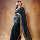 Presenting New Heavy Embroidery Sequence Work Saree