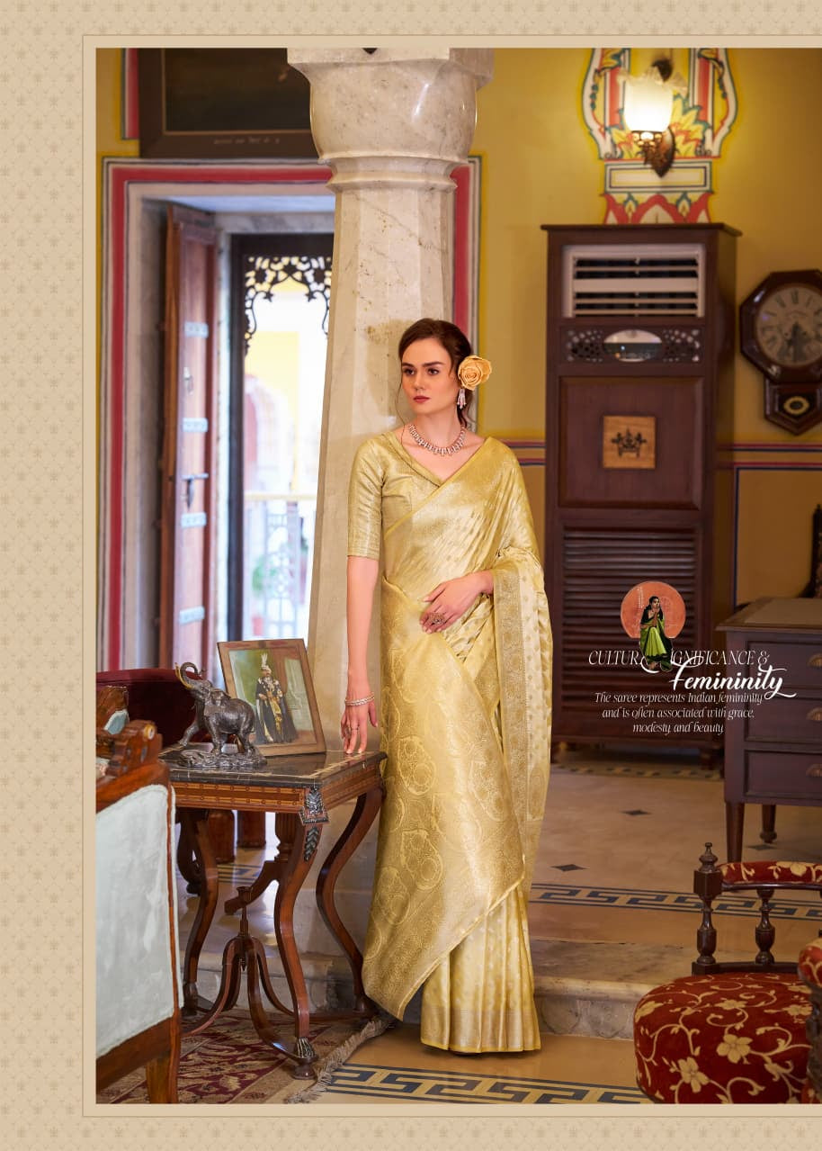 Shella Diamond Banarasi Silk Saree