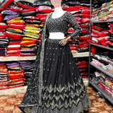 New Black Coloured Lehengha Choli