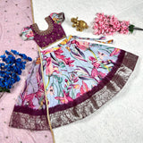 Festive Kids Silk Lehenga Choli