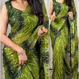 Embrace tradition With spray print saree