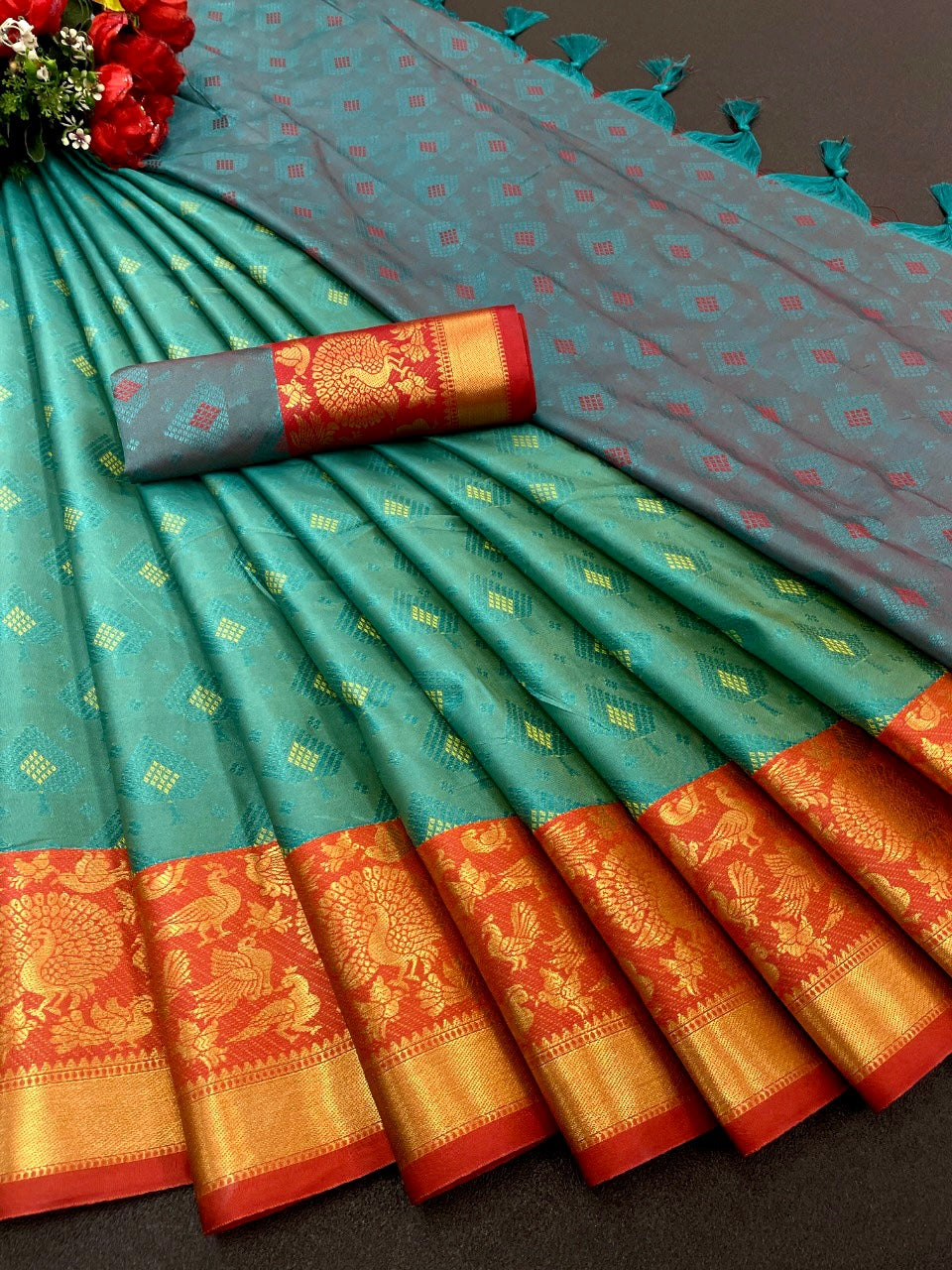 Pure Soft Kanchivaram Silk  Saree