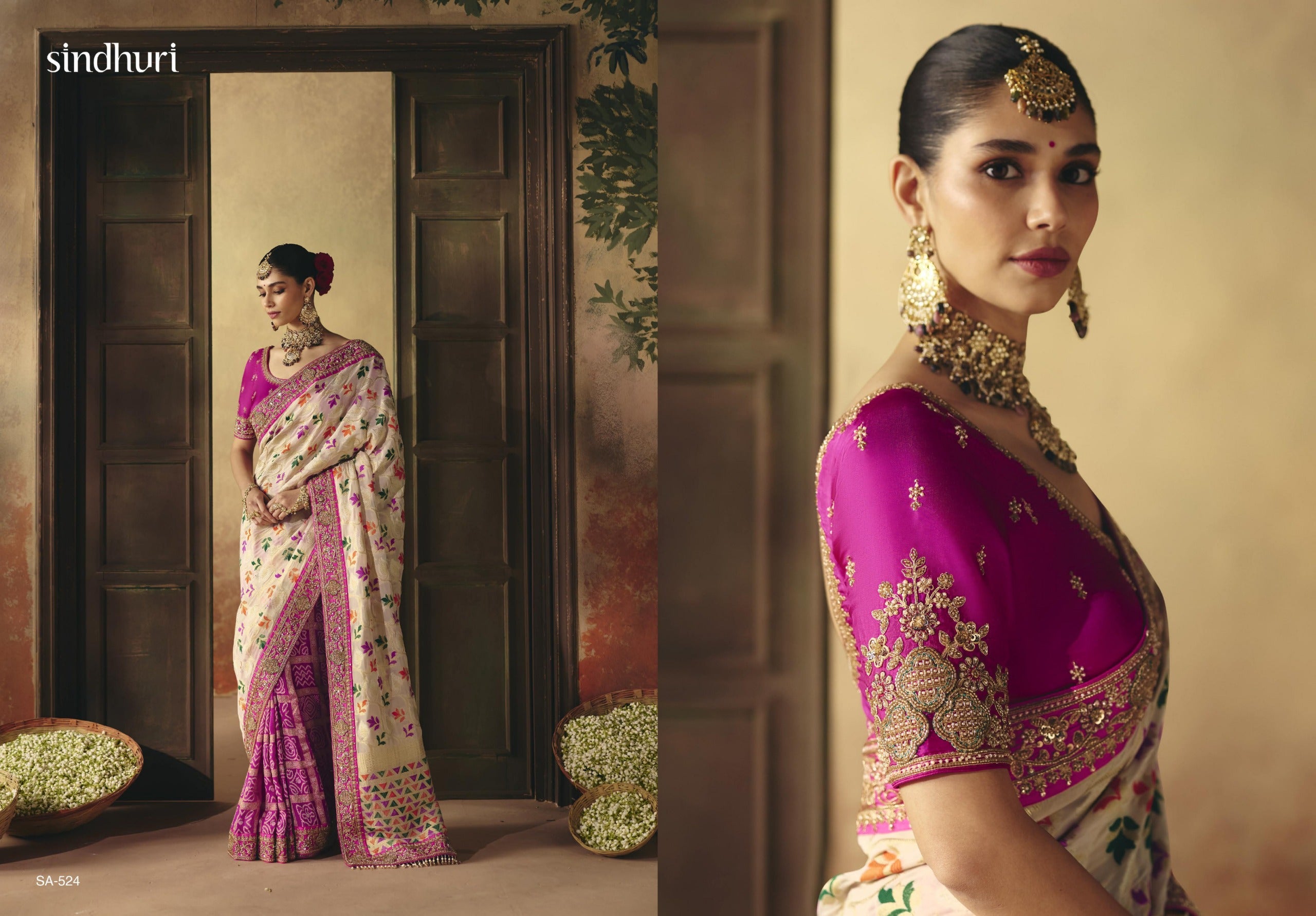 Suhag Wardrobe Bandhej Saree