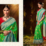 Premium Traditional Bandhej Wedding Party Wear Saree