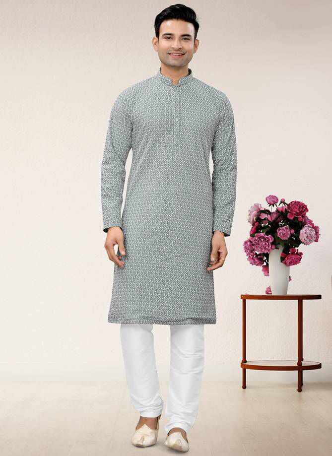 New Designs in Lucknowi Work with Inner kurta Pajama