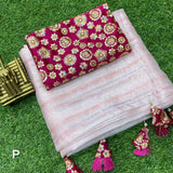 Partywear Organza Saree