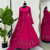 Faux Georgette Designer Anarkali Suit Collection