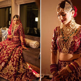 Premium  Bridal Velvet Wedding Lehenga