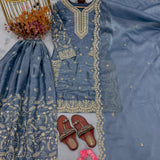 Premium Designer Gmy Silk Suit