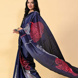 Exclusive Satin Silk Printed Saree