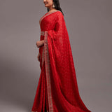 Women's Chinon saree