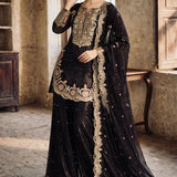 Exclusive Black Embroidered Suit