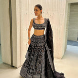 Occasionaly Black Sequnace Work Lehenga Choli