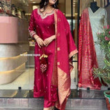 Fashionable Designer Silk Suit