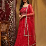 Designer  Pure Georgette Emblished Gown