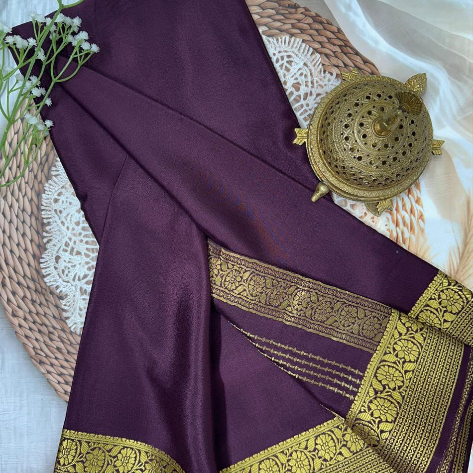 Beautiful Mysore Zari Silk Saree