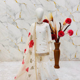 White Kids Silk Top Sharara