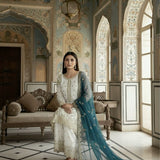 Classical Embroidered Top Plazzo