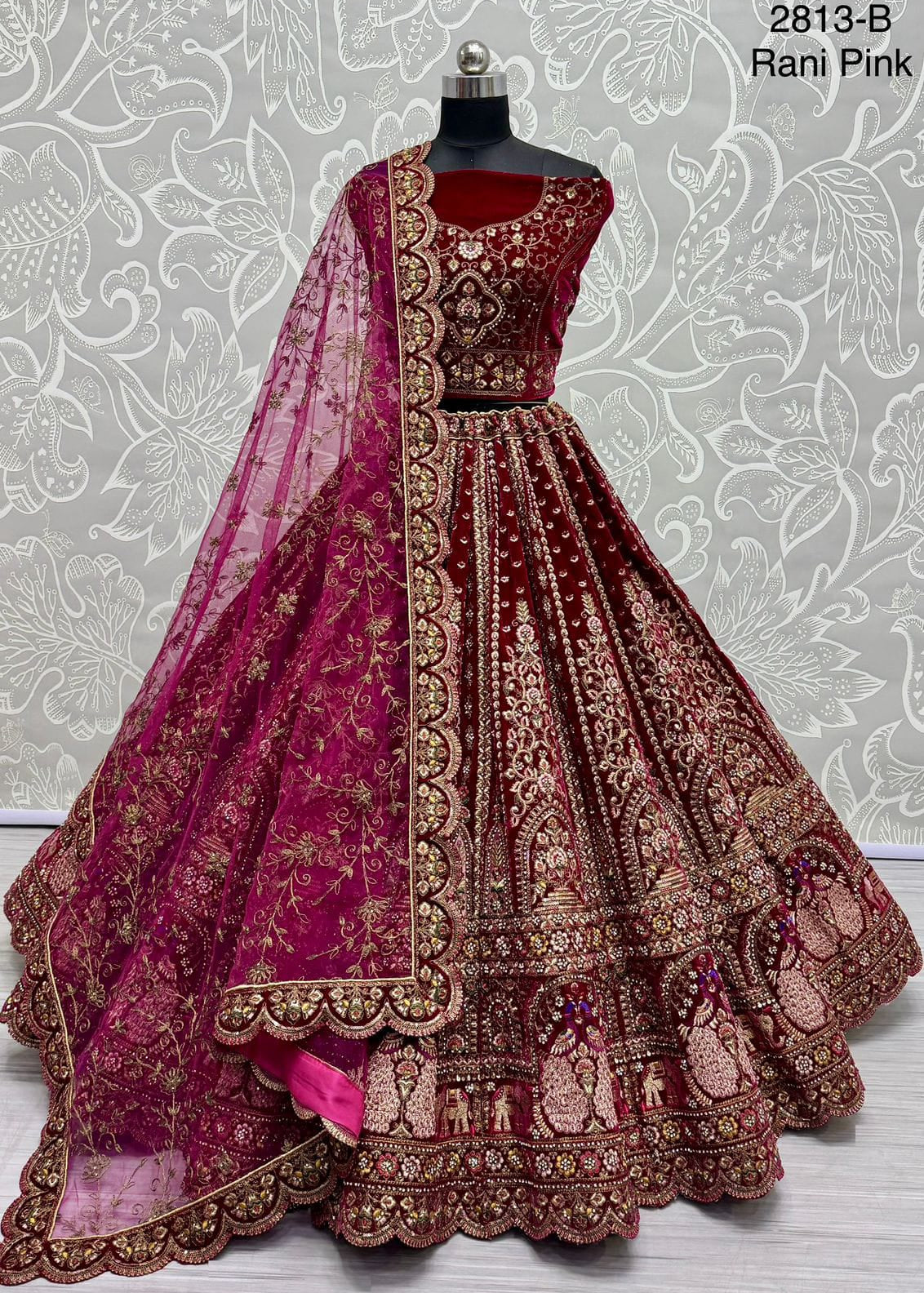 Premium Bridal Embroidered Lehenga