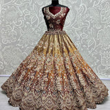 Primum Bridal Wedding Velvet Lehenga