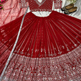 Presenting New  Đěsigner Red  Lehenga