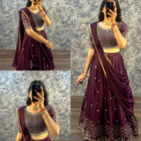 Traditional Faux Georgette Lehenga