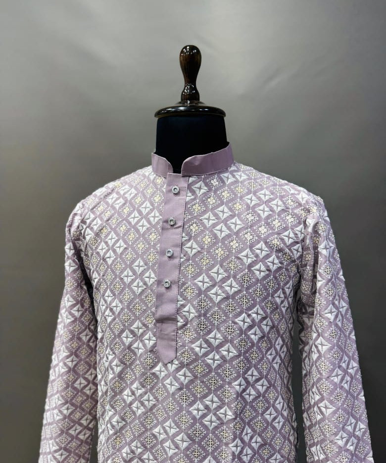 Classy Men's Embroidered Kurta