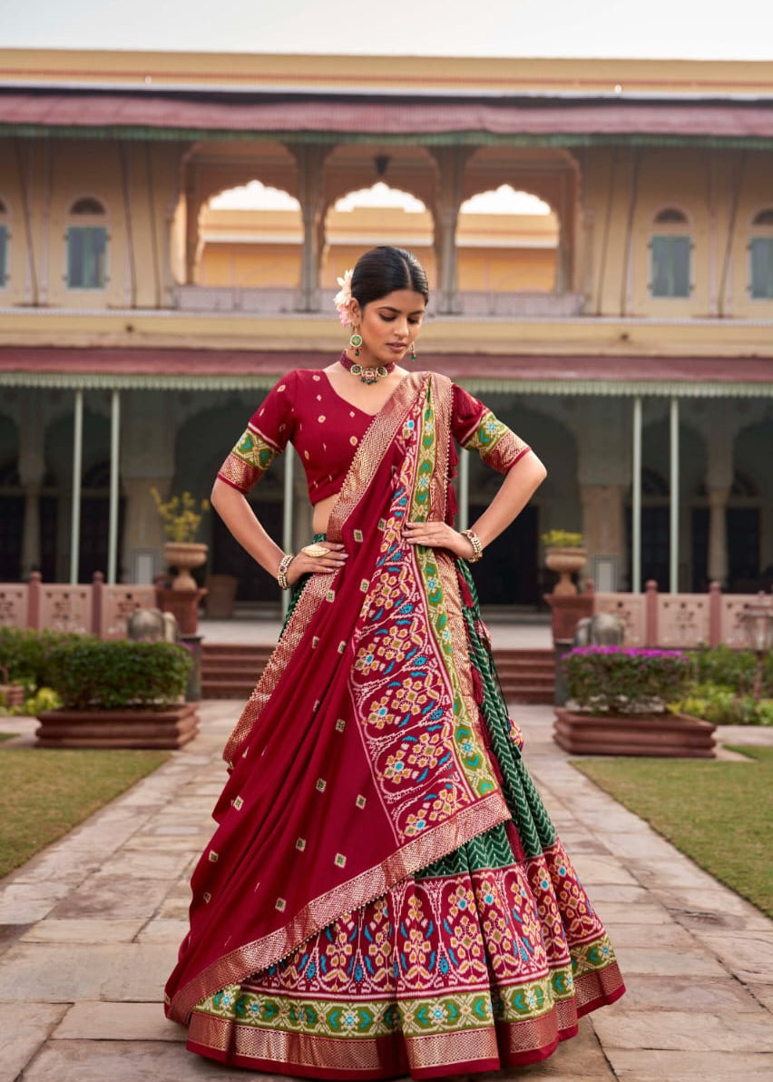 Treditional Tussar Silk Lehenga