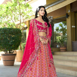Imperial Pure Viscose Pink Lehenga