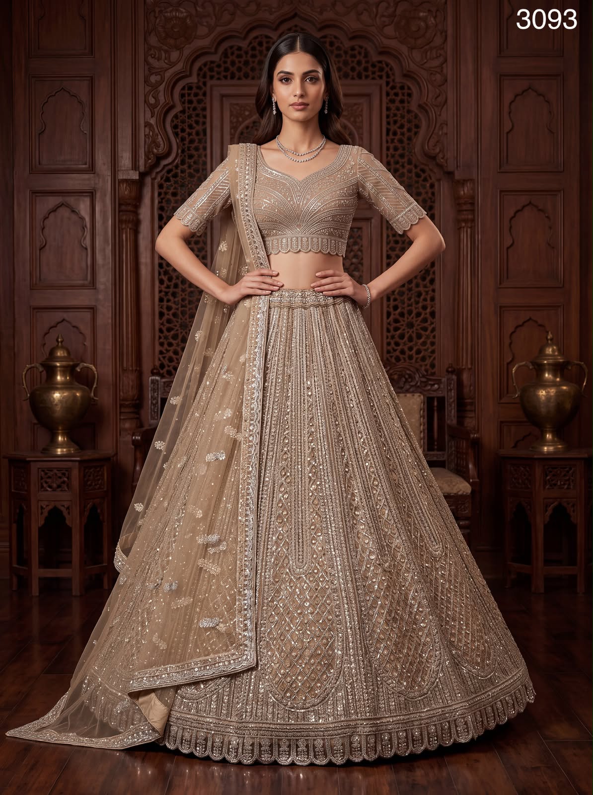 Tremendous Butterfly Sequence Wedding Lehenga