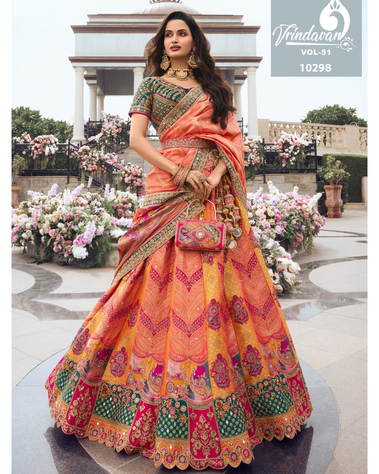 Premium Bridal Wedding Silk Lehenga