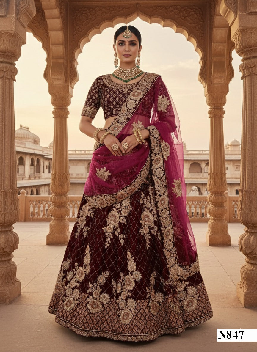 Adorn Embroidered Wedding Lehenga