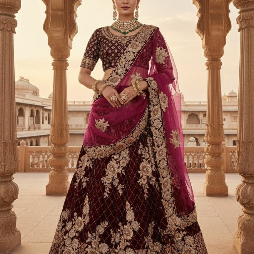Adorn Embroidered Wedding Lehenga