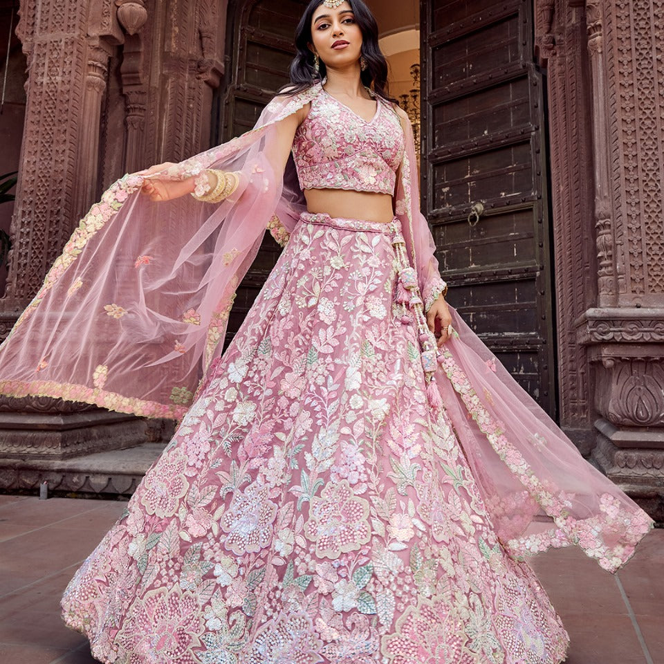 Glorious Wedding Embroidered Lehenga