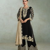 Samira Designer Silk Straight Suit